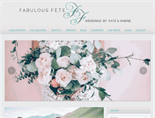 Tablet Screenshot of fabulousfete.com